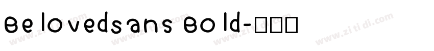 BelovedSans Bold字体转换
